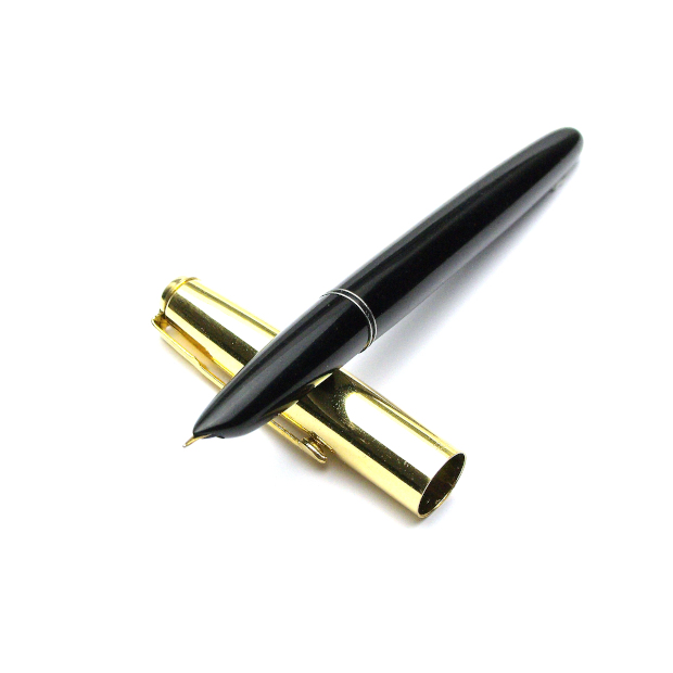 Golden Hero 616 Fountain Pen and Cap (Black)