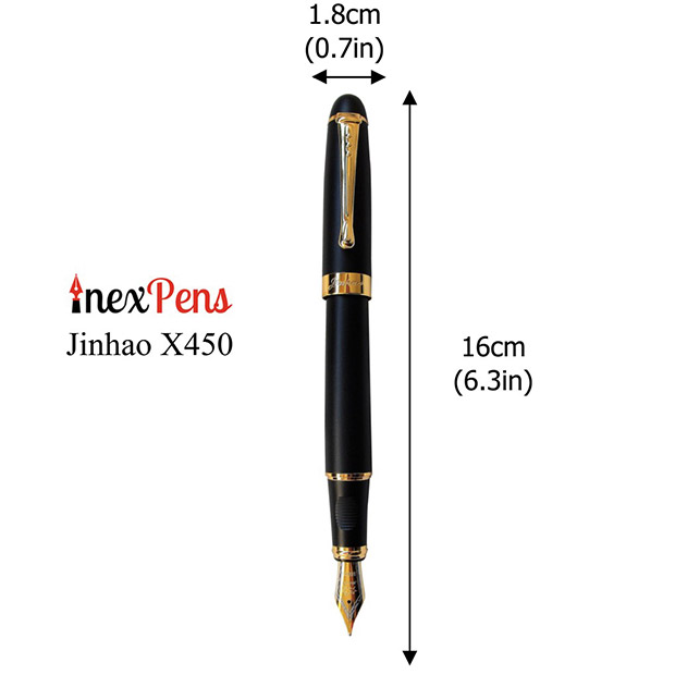 Jinhao-X450-Fountain-Pen-Dimensions