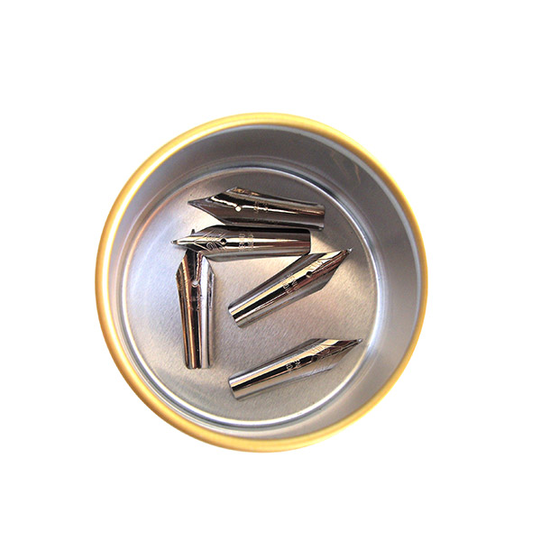 Metal-Storage-Box-Case-(Round-Organizer)-Fountian-Pen-Nibs