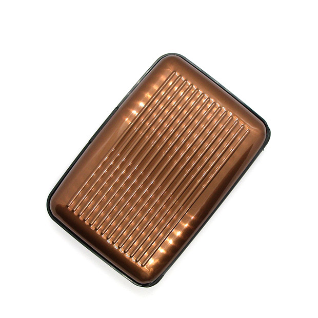 Brown-Aluminum-Wallet-With-RFID-Blocking