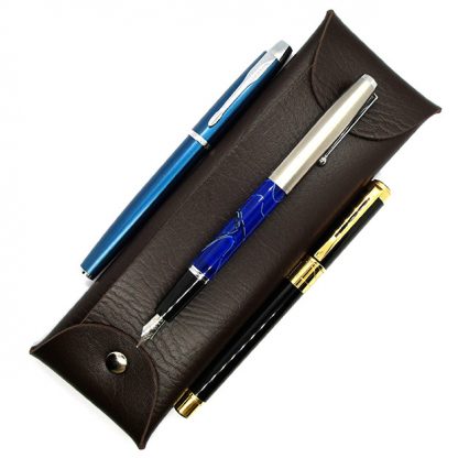 Luxury-Leather-Pen-&-Pencil-Case-(Brown)