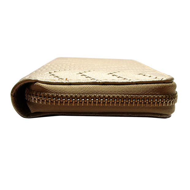 Women-Leather-Wallet-Zipper-(Beige)