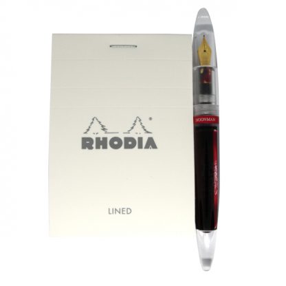 Ice White Rhodia Bloc No. 11 Head-Stapled Lined Paper Notepad