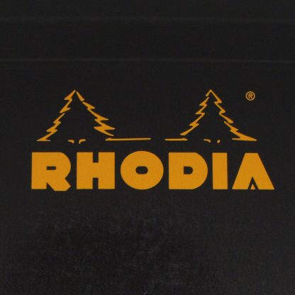 Original Rhodia Bloc No. 13 A6 Head-Stapled Lined Paper Notepad 105 x 148 (Black)