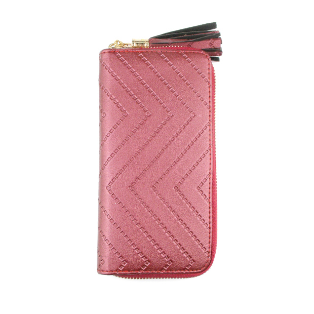 Top Women’s Leather Wallet (Burgundy)