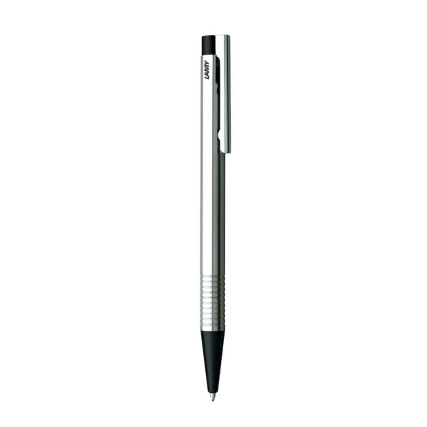 Black Lamy Logo Steel Ballpoint Pen