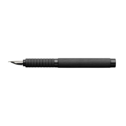 Faber-Castell Essentio Aluminium Fountain Pen Side (Black)