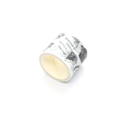 Modern Black and White Vintage Washi Tape