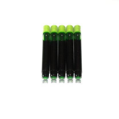 Top Michel Perchin Slim Fountain Pen Ink Cartridges (Green)