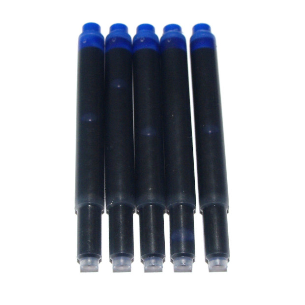 Pack of 5 Turquoise Ancora Deluxe Fountain Pen Ink Cartridges