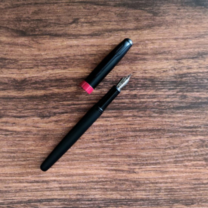 Personalized Black & Red Fountain Pen